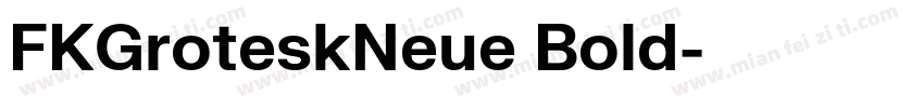 FKGroteskNeue Bold字体转换